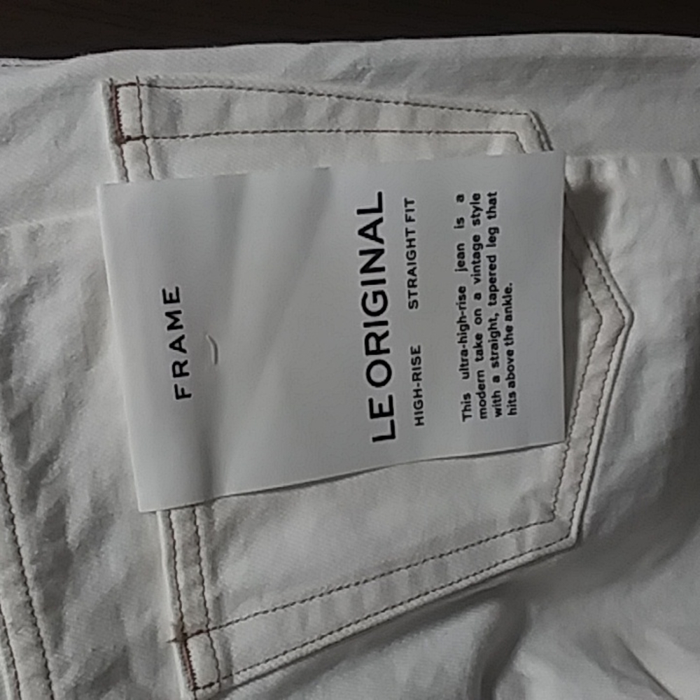 NWT FRAME Le Original jagged edge jeans - Picture 14 of 14